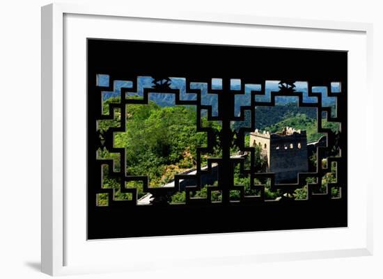 China 10MKm2 Collection - Asian Window - Great Wall of China-Philippe Hugonnard-Framed Photographic Print