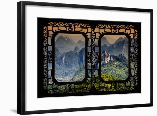 China 10MKm2 Collection - Asian Window - Guilin National Park-Philippe Hugonnard-Framed Photographic Print