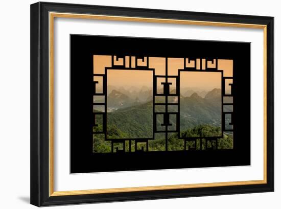 China 10MKm2 Collection - Asian Window - Guilin National Park-Philippe Hugonnard-Framed Photographic Print