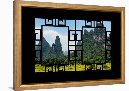 China 10MKm2 Collection - Asian Window - Karst Mountains-Philippe Hugonnard-Framed Premier Image Canvas