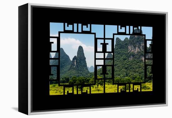 China 10MKm2 Collection - Asian Window - Karst Mountains-Philippe Hugonnard-Framed Premier Image Canvas