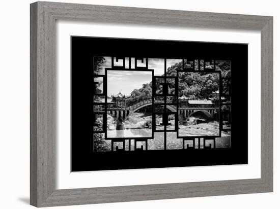 China 10MKm2 Collection - Asian Window - Leshan Giant Buddha Bridge-Philippe Hugonnard-Framed Photographic Print
