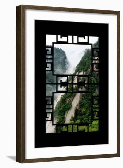 China 10MKm2 Collection - Asian Window - Mount Huashan - Shaanxi-Philippe Hugonnard-Framed Photographic Print