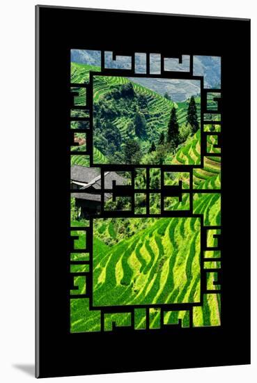China 10MKm2 Collection - Asian Window - Rice Terraces - Longsheng Ping'an - Guangxi-Philippe Hugonnard-Mounted Photographic Print