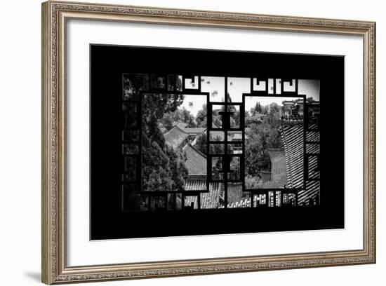 China 10MKm2 Collection - Asian Window - Roofs of Summer Palace - Beijing-Philippe Hugonnard-Framed Photographic Print
