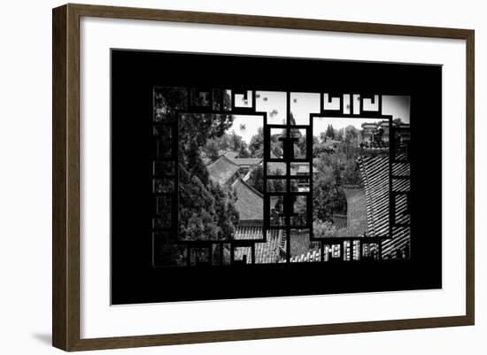 China 10MKm2 Collection - Asian Window - Roofs of Summer Palace - Beijing-Philippe Hugonnard-Framed Photographic Print