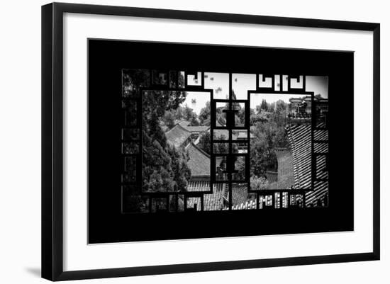 China 10MKm2 Collection - Asian Window - Roofs of Summer Palace - Beijing-Philippe Hugonnard-Framed Photographic Print