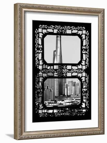 China 10MKm2 Collection - Asian Window - Shanghai Cityscape-Philippe Hugonnard-Framed Photographic Print