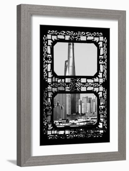 China 10MKm2 Collection - Asian Window - Shanghai Cityscape-Philippe Hugonnard-Framed Photographic Print