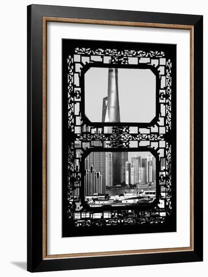 China 10MKm2 Collection - Asian Window - Shanghai Cityscape-Philippe Hugonnard-Framed Photographic Print