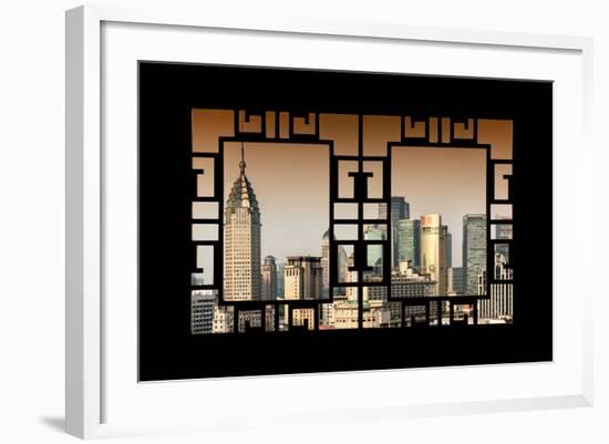 China 10MKm2 Collection - Asian Window - Shanghai Cityscape-Philippe Hugonnard-Framed Photographic Print