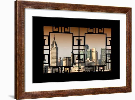 China 10MKm2 Collection - Asian Window - Shanghai Cityscape-Philippe Hugonnard-Framed Photographic Print