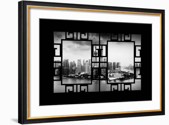 China 10MKm2 Collection - Asian Window - Shanghai Tower-Philippe Hugonnard-Framed Photographic Print