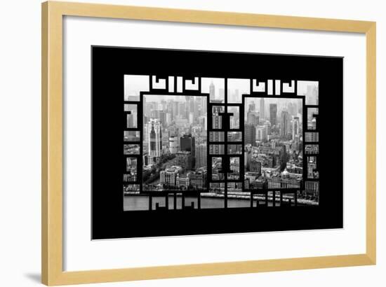 China 10MKm2 Collection - Asian Window - Shanghai View-Philippe Hugonnard-Framed Photographic Print