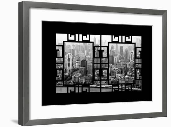 China 10MKm2 Collection - Asian Window - Shanghai View-Philippe Hugonnard-Framed Photographic Print