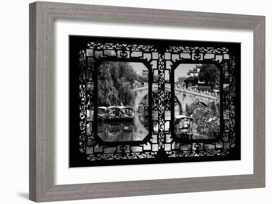 China 10MKm2 Collection - Asian Window - Shanghai Water Town - Qibao-Philippe Hugonnard-Framed Photographic Print