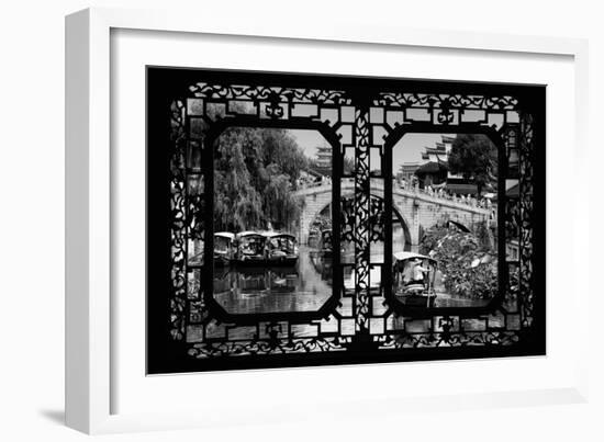 China 10MKm2 Collection - Asian Window - Shanghai Water Town - Qibao-Philippe Hugonnard-Framed Photographic Print