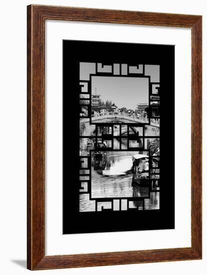China 10MKm2 Collection - Asian Window - Shanghai Water Town - Qibao-Philippe Hugonnard-Framed Photographic Print