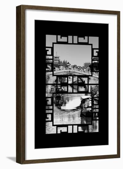 China 10MKm2 Collection - Asian Window - Shanghai Water Town - Qibao-Philippe Hugonnard-Framed Photographic Print