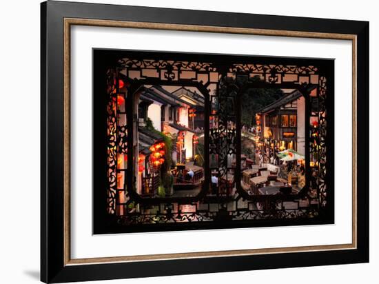 China 10MKm2 Collection - Asian Window - Shantang water Town - Suzhou-Philippe Hugonnard-Framed Photographic Print