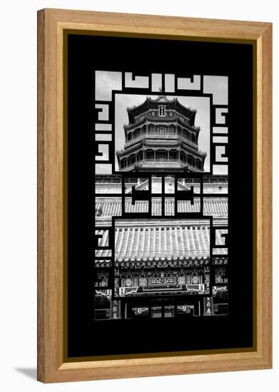 China 10MKm2 Collection - Asian Window - Summer Palace Temple-Philippe Hugonnard-Framed Premier Image Canvas