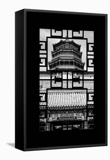 China 10MKm2 Collection - Asian Window - Summer Palace Temple-Philippe Hugonnard-Framed Premier Image Canvas