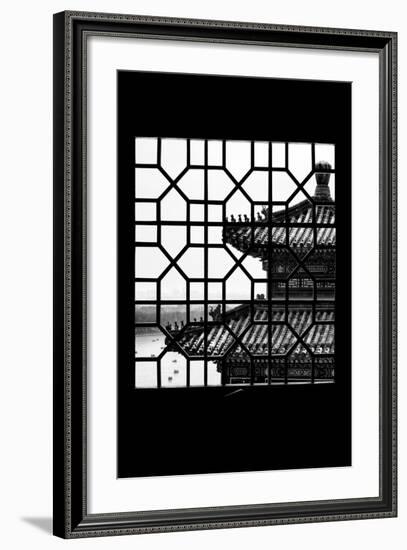 China 10MKm2 Collection - Asian Window - Summer Palace Temple-Philippe Hugonnard-Framed Photographic Print