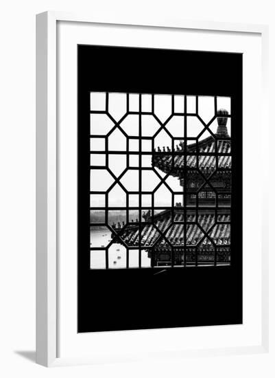 China 10MKm2 Collection - Asian Window - Summer Palace Temple-Philippe Hugonnard-Framed Photographic Print