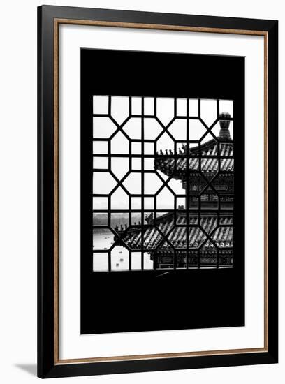 China 10MKm2 Collection - Asian Window - Summer Palace Temple-Philippe Hugonnard-Framed Photographic Print