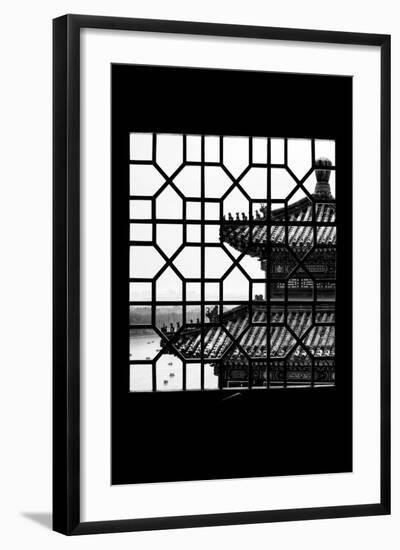 China 10MKm2 Collection - Asian Window - Summer Palace Temple-Philippe Hugonnard-Framed Photographic Print