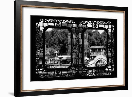 China 10MKm2 Collection - Asian Window - Suzhou Summer Palace-Philippe Hugonnard-Framed Photographic Print