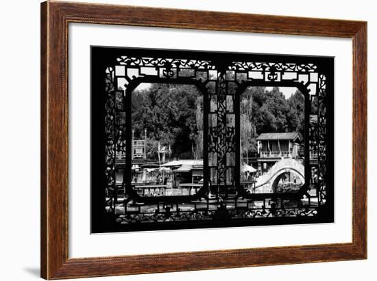 China 10MKm2 Collection - Asian Window - Suzhou Summer Palace-Philippe Hugonnard-Framed Photographic Print