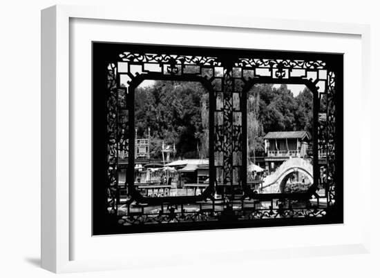 China 10MKm2 Collection - Asian Window - Suzhou Summer Palace-Philippe Hugonnard-Framed Photographic Print