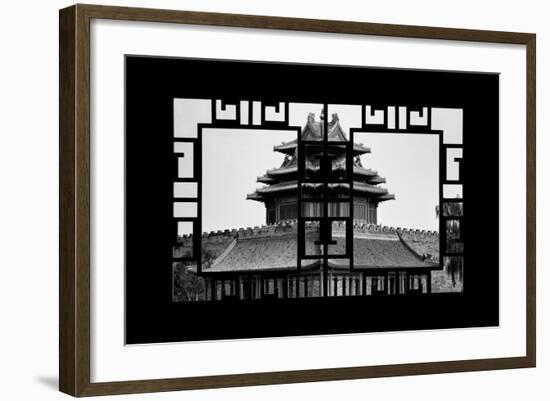 China 10MKm2 Collection - Asian Window - Watchtower - Forbidden City-Philippe Hugonnard-Framed Photographic Print