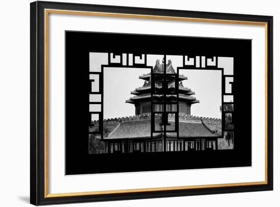 China 10MKm2 Collection - Asian Window - Watchtower - Forbidden City-Philippe Hugonnard-Framed Photographic Print