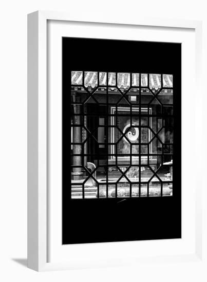 China 10MKm2 Collection - Asian Window - Yin Yang Temple-Philippe Hugonnard-Framed Photographic Print