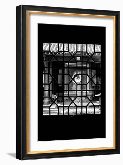 China 10MKm2 Collection - Asian Window - Yin Yang Temple-Philippe Hugonnard-Framed Photographic Print