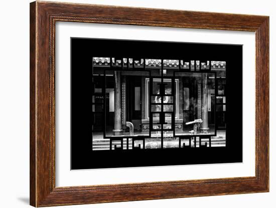 China 10MKm2 Collection - Asian Window - Yin Yang Temple-Philippe Hugonnard-Framed Photographic Print