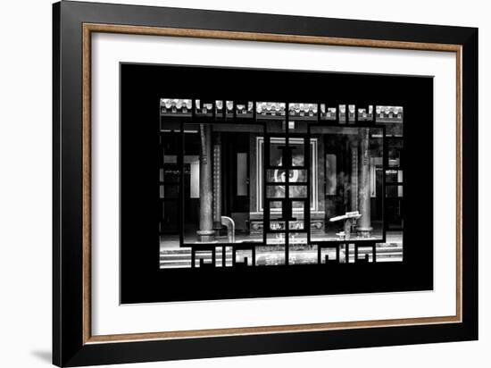 China 10MKm2 Collection - Asian Window - Yin Yang Temple-Philippe Hugonnard-Framed Photographic Print