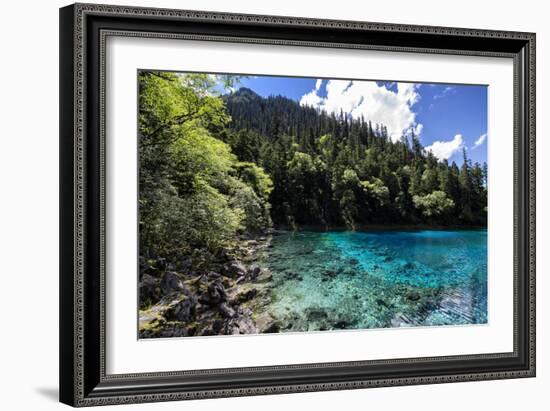 China 10MKm2 Collection - Beautiful Lake in the Jiuzhaigou National Park-Philippe Hugonnard-Framed Photographic Print