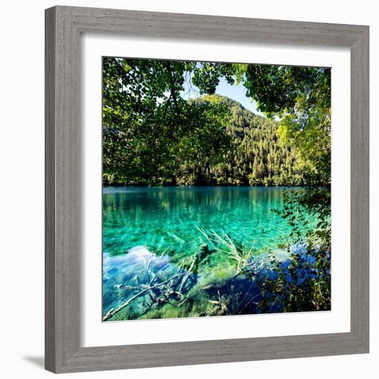 China 10MKm2 Collection - Beautiful Lake in the Jiuzhaigou National Park-Philippe Hugonnard-Framed Photographic Print