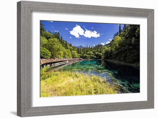 China 10MKm2 Collection - Beautiful Lake in the Jiuzhaigou National Park-Philippe Hugonnard-Framed Photographic Print