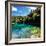 China 10MKm2 Collection - Beautiful Lake in the Jiuzhaigou National Park-Philippe Hugonnard-Framed Photographic Print