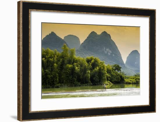 China 10MKm2 Collection - Beautiful Scenery of Yangshuo at sunset-Philippe Hugonnard-Framed Photographic Print