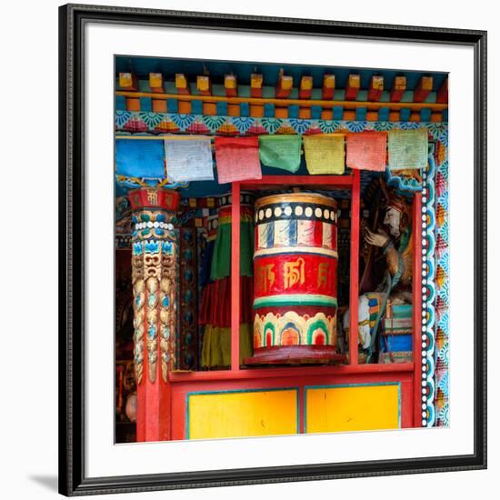 China 10MKm2 Collection - Buddhist Prayer Wheel-Philippe Hugonnard-Framed Photographic Print