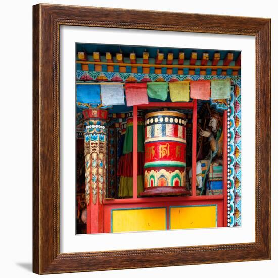 China 10MKm2 Collection - Buddhist Prayer Wheel-Philippe Hugonnard-Framed Photographic Print