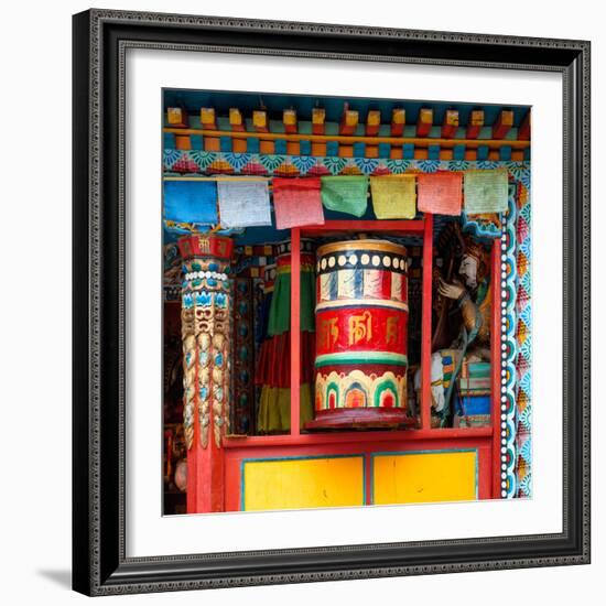 China 10MKm2 Collection - Buddhist Prayer Wheel-Philippe Hugonnard-Framed Photographic Print