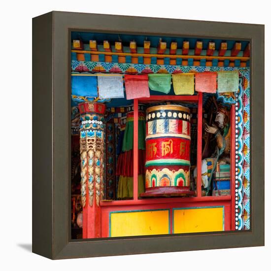 China 10MKm2 Collection - Buddhist Prayer Wheel-Philippe Hugonnard-Framed Premier Image Canvas
