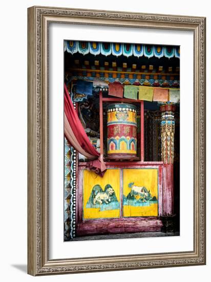 China 10MKm2 Collection - Buddhist Prayer Wheel-Philippe Hugonnard-Framed Photographic Print