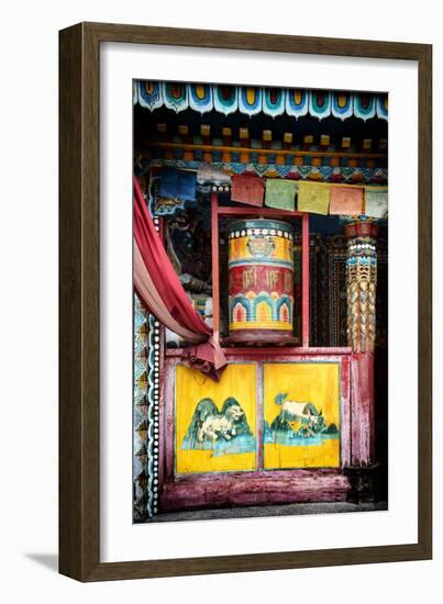 China 10MKm2 Collection - Buddhist Prayer Wheel-Philippe Hugonnard-Framed Photographic Print